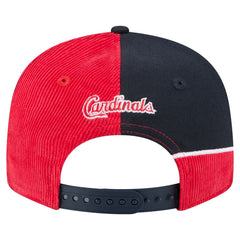 St. Louis Cardinals New Era Retro Split Corduroy Snapback Hat - MLB