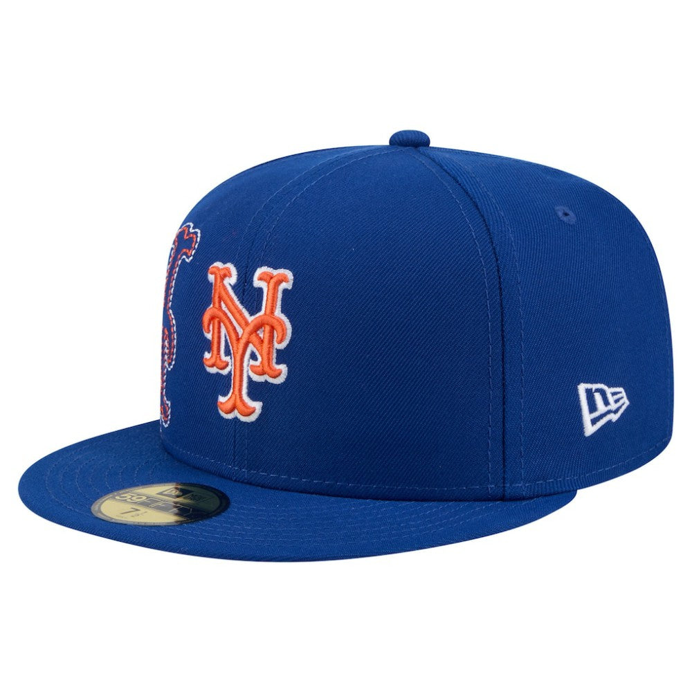 New York Mets New Era Yarn Stitch 59FIFTY Fitted Hat - MLB