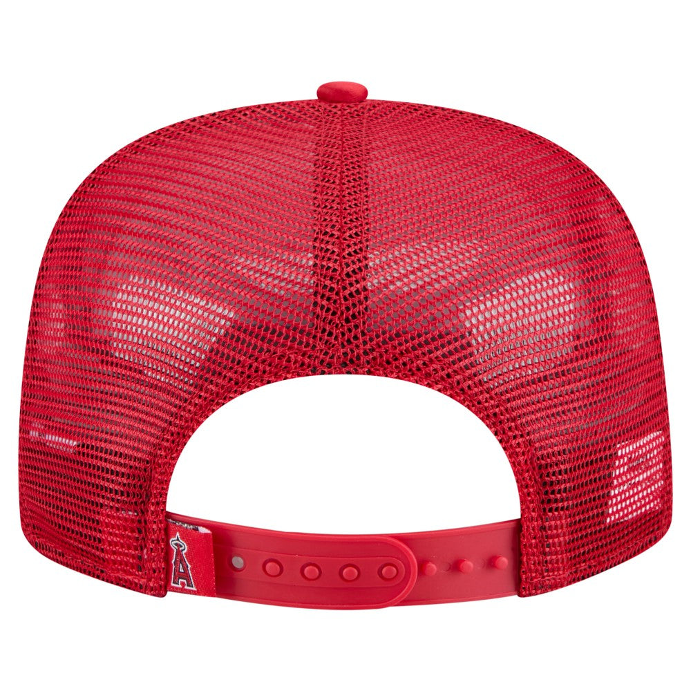 Los Angeles Angels New Era Retro Satin Script Golfer Adjustable Hat - MLB