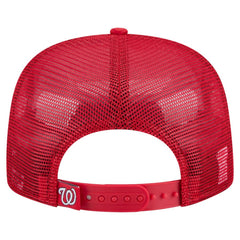 Washington Nationals New Era Retro Satin Script Golfer Adjustable Hat - MLB