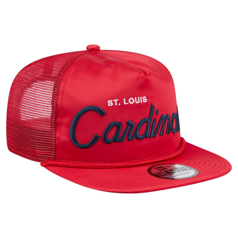 St. Louis Cardinals New Era Retro Satin Script Golfer Adjustable Hat - MLB