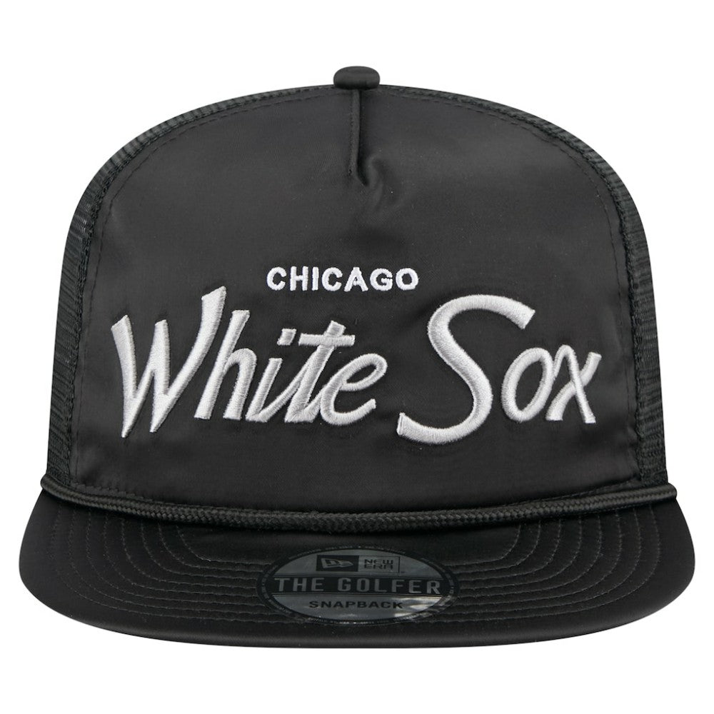 Chicago White Sox New Era Retro Satin Script Golfer Adjustable Hat - MLB