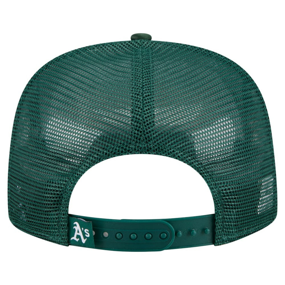 Athletics New Era Retro Satin Script Golfer Adjustable Hat - MLB