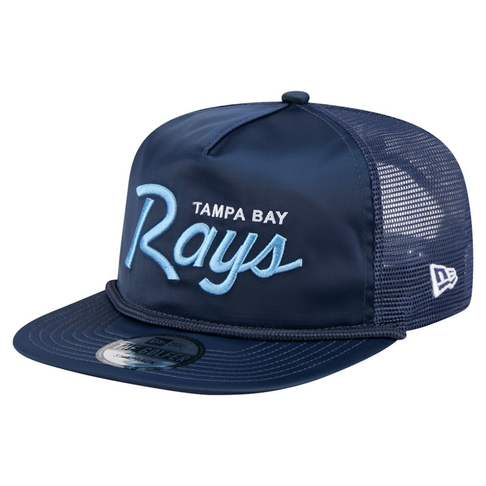 Tampa Bay Rays New Era Retro Satin Script Golfer Adjustable Hat - MLB