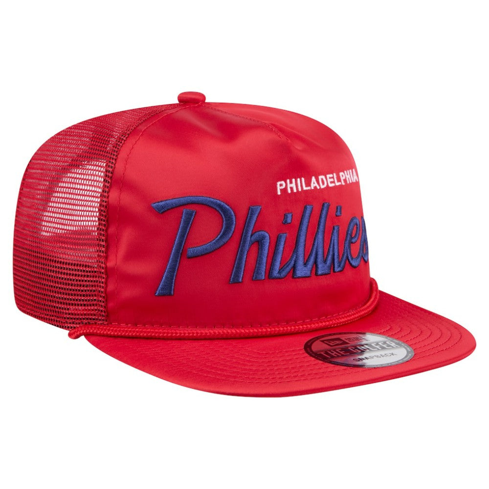 Philadelphia Phillies New Era Retro Satin Script Golfer Adjustable Hat - MLB