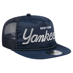 New York Yankees New Era Retro Satin Script Golfer Adjustable Hat - MLB