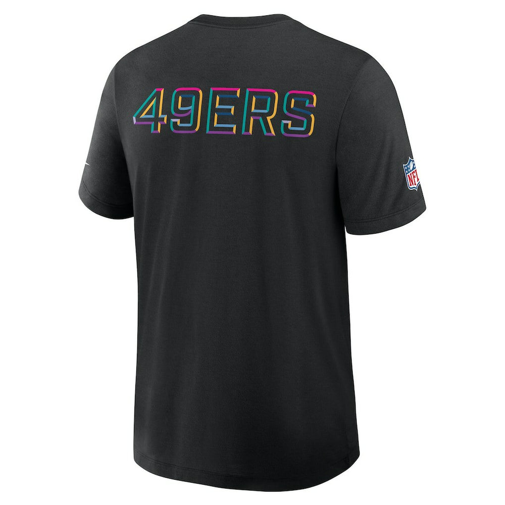 San Francisco 49ers Tall 2025 NFL Crucial Catch Tri-Blend Dri-FIT T-Shirt Black | Nike for Sale