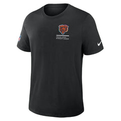 Chicago Bears Tall 2025 NFL Crucial Catch Tri-Blend Dri-FIT T-Shirt Black | Nike for Sale