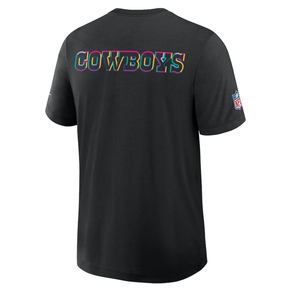 Dallas Cowboys Tall 2025 NFL Crucial Catch Tri-Blend Dri-FIT T-Shirt Black | Nike for Sale