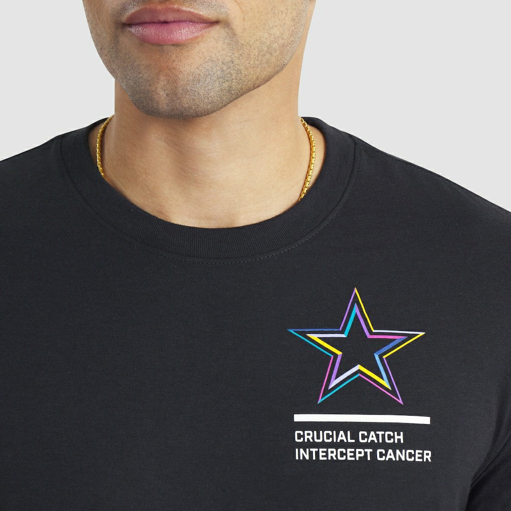 Dallas Cowboys Tall 2025 NFL Crucial Catch Tri-Blend Dri-FIT T-Shirt Black | Nike for Sale