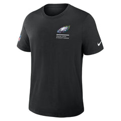 Philadelphia Eagles Tall 2025 NFL Crucial Catch Tri-Blend Dri-FIT T-Shirt Black | Nike for Sale
