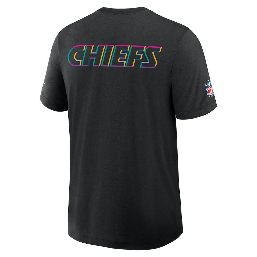 Kansas City Chiefs Tall 2025 NFL Crucial Catch Tri-Blend Dri-FIT T-Shirt Black | Nike for Sale