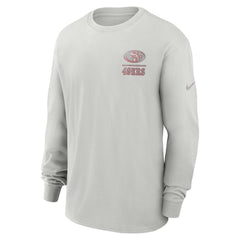 San Francisco 49ers Essential Heavy Max90 Long Sleeve T-Shirt Gray | Nike for Sale