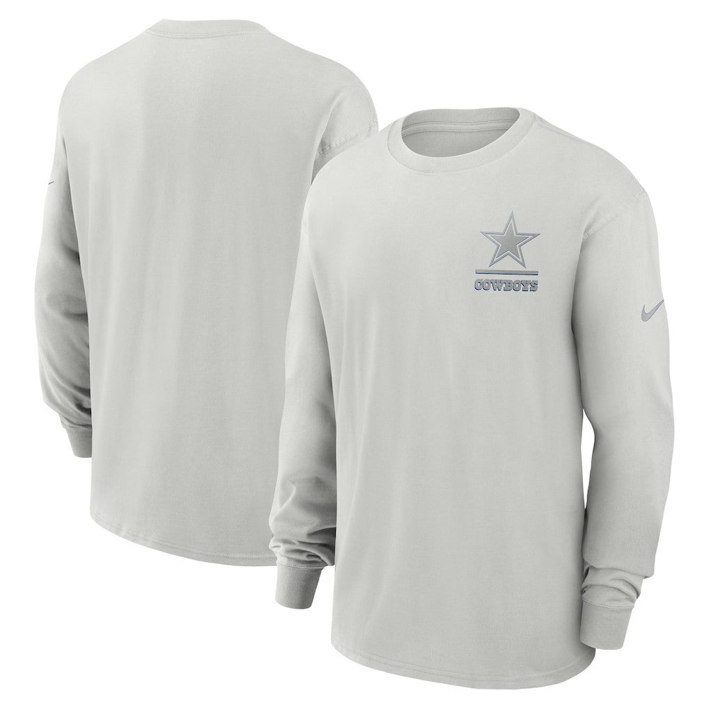 Dallas Cowboys Essential Heavy Max90 Long Sleeve T-Shirt Gray | Nike for Sale