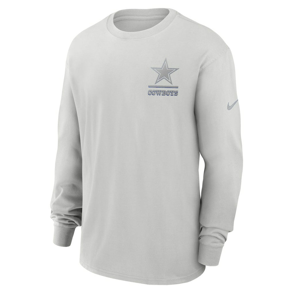 Dallas Cowboys Essential Heavy Max90 Long Sleeve T-Shirt Gray | Nike for Sale