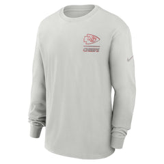 Kansas City Chiefs Essential Heavy Max90 Long Sleeve T-Shirt Gray | Nike for Sale