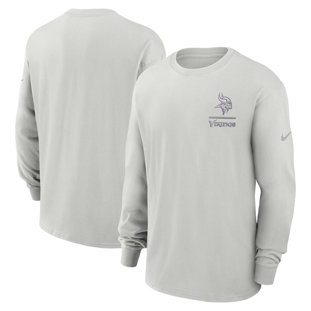 Minnesota Vikings Essential Heavy Max90 Long Sleeve T-Shirt Gray | Nike for Sale