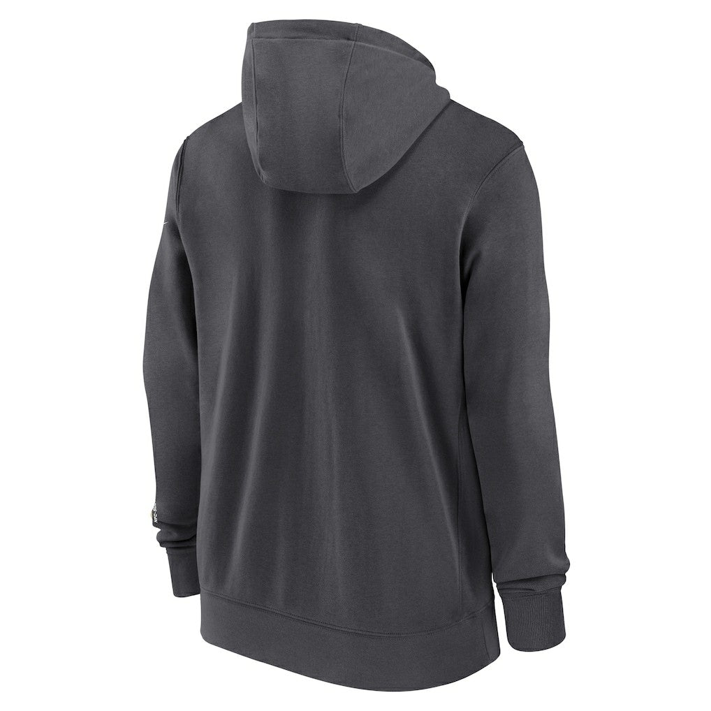 New Orleans Saints Primetime Club Full-Zip Hoodie Anthracite | Nike for Sale