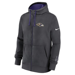 Baltimore Ravens Primetime Club Full-Zip Hoodie Anthracite | Nike for Sale