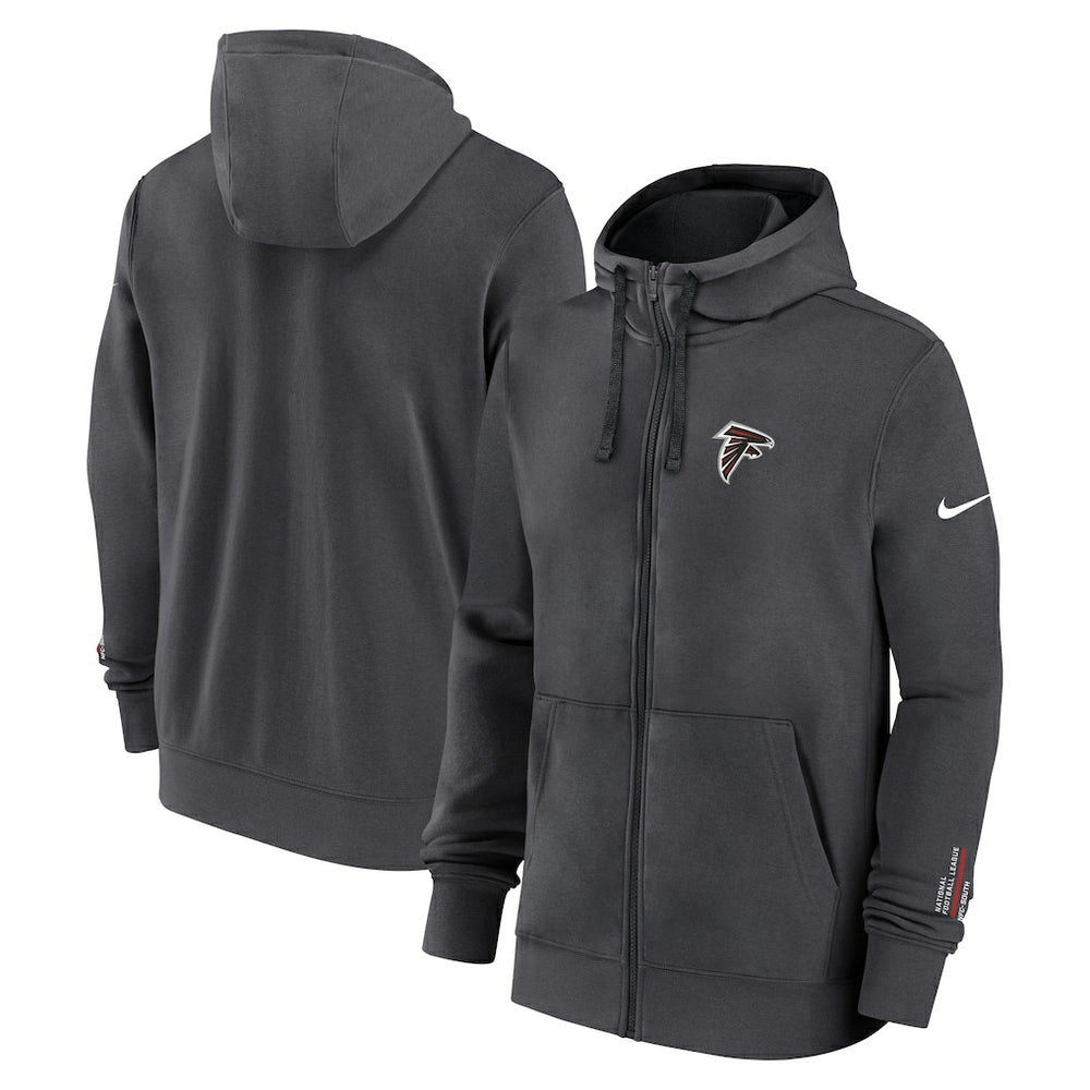 Atlanta Falcons Primetime Club Full-Zip Hoodie Anthracite | Nike for Sale