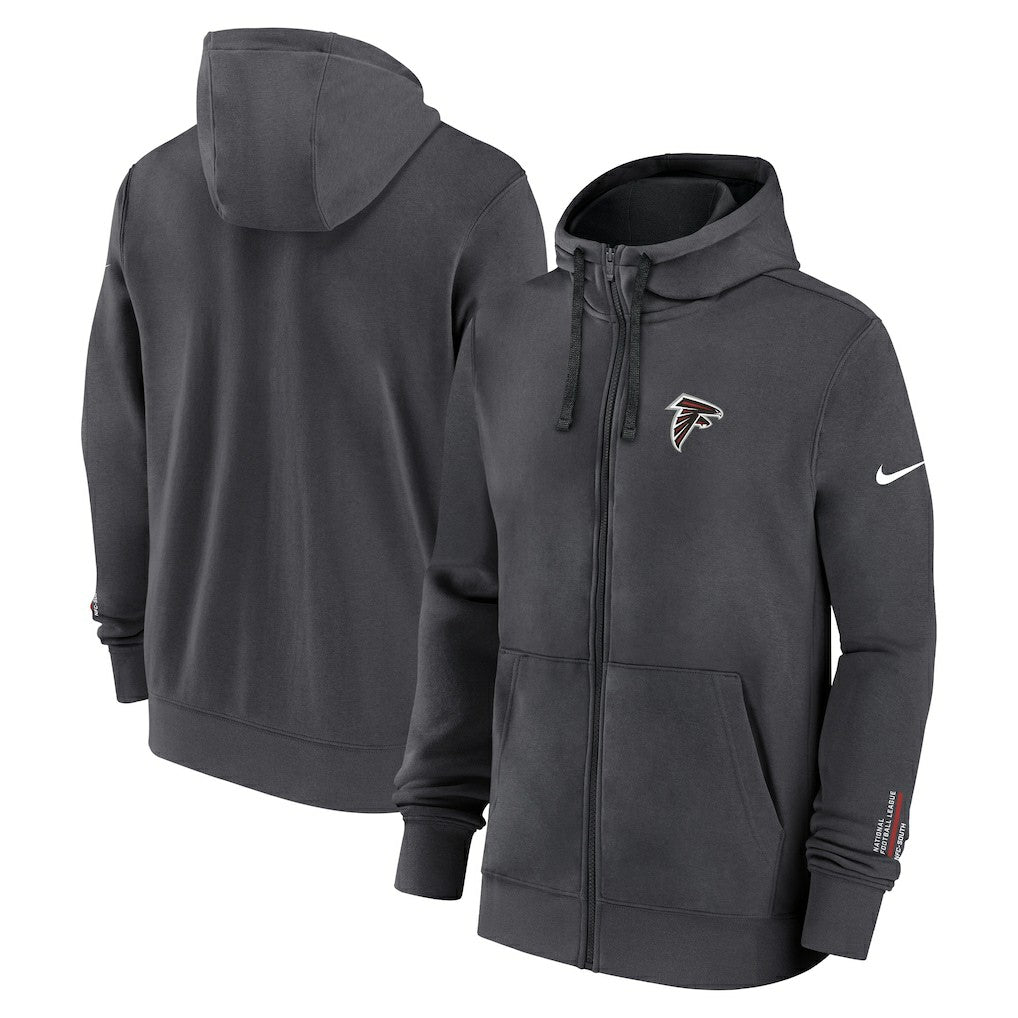 Atlanta Falcons Primetime Club Full-Zip Hoodie Anthracite | Nike for Sale