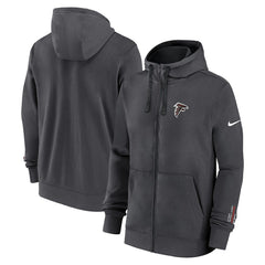 Atlanta Falcons Primetime Club Full-Zip Hoodie Anthracite | Nike for Sale