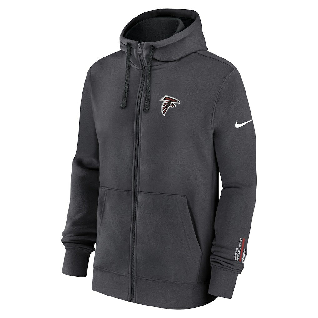 Atlanta Falcons Primetime Club Full-Zip Hoodie Anthracite | Nike for Sale