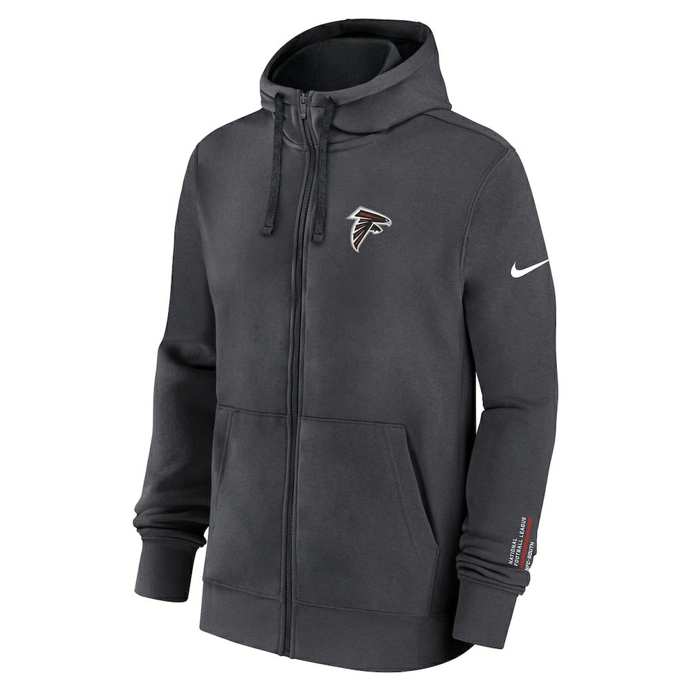Atlanta Falcons Primetime Club Full-Zip Hoodie Anthracite | Nike for Sale