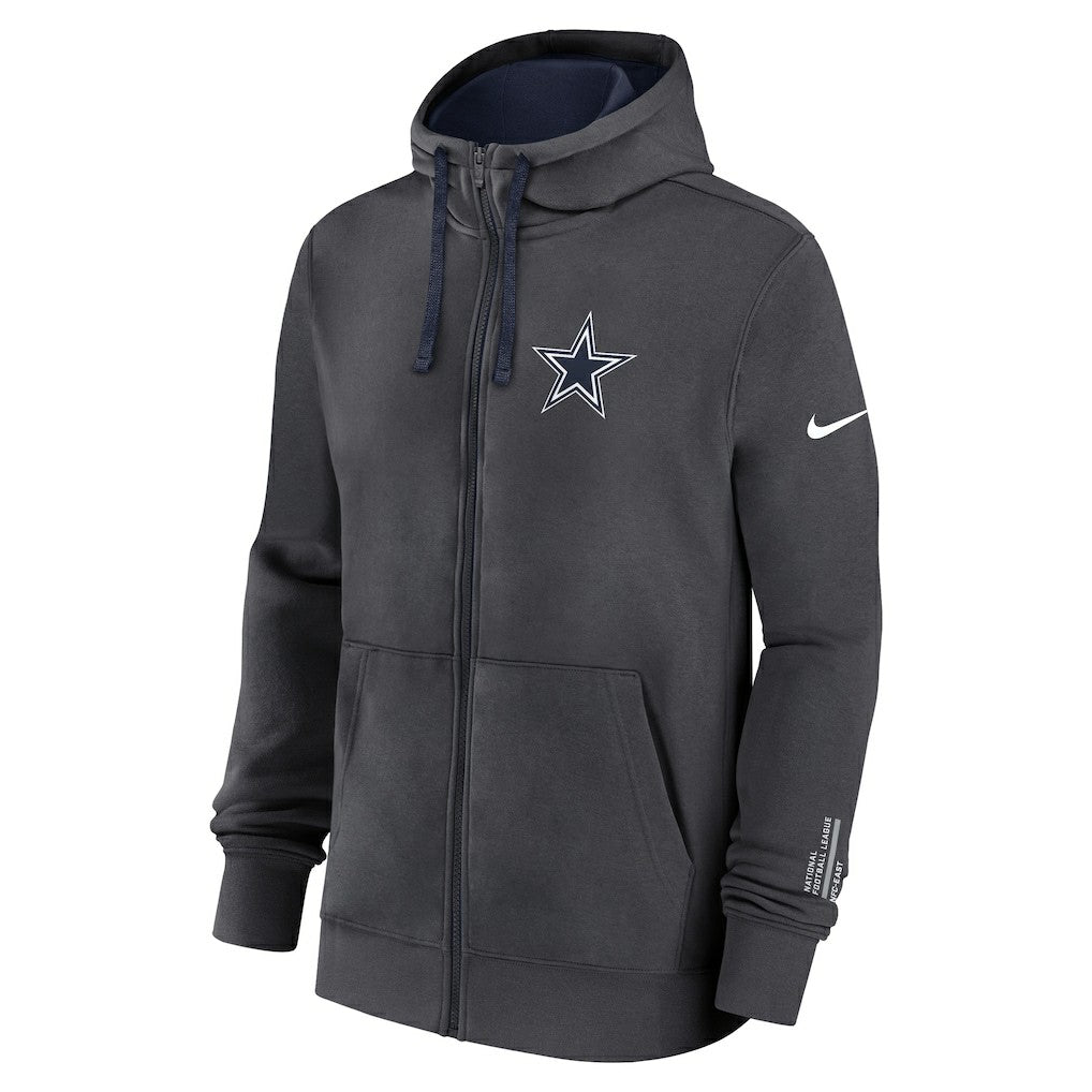 Dallas Cowboys Primetime Club Full-Zip Hoodie Anthracite | Nike for Sale