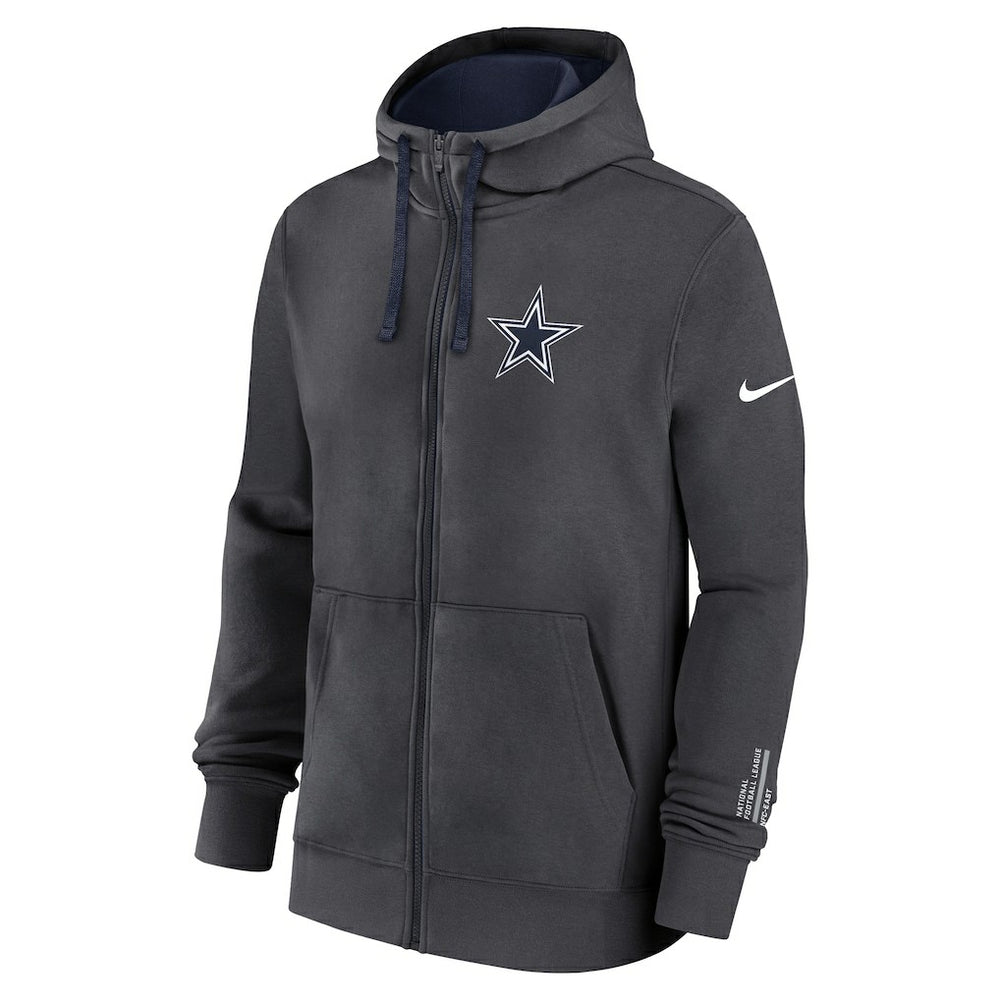 Dallas Cowboys Primetime Club Full-Zip Hoodie Anthracite | Nike for Sale