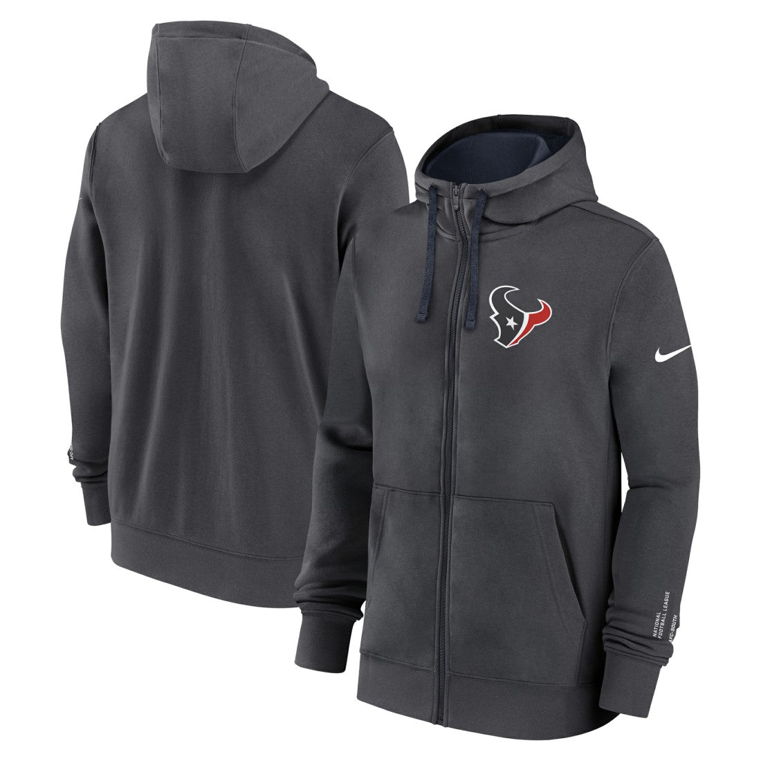 Houston Texans Primetime Club Full-Zip Hoodie Anthracite | Nike for Sale