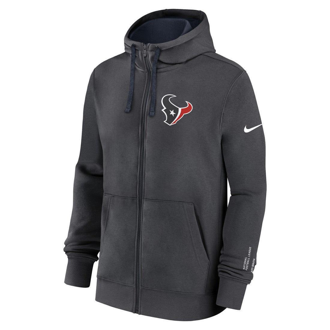 Houston Texans Primetime Club Full-Zip Hoodie Anthracite | Nike for Sale
