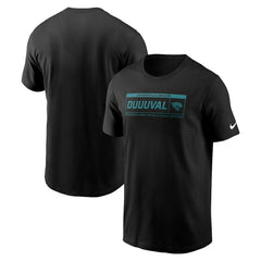Jacksonville Jaguars Primetime Local Essential T-Shirt Black | Nike for Sale
