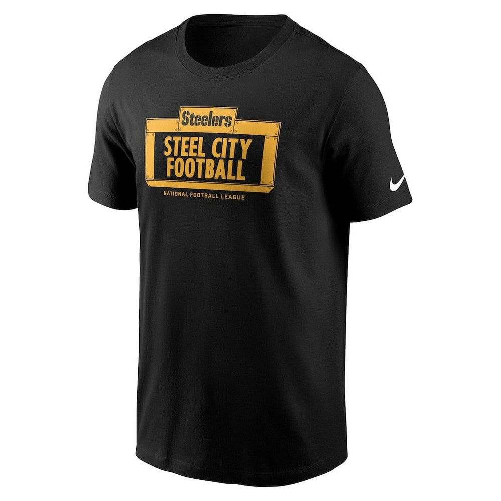 Pittsburgh Steelers Primetime Local Essential T-Shirt Black | Nike for Sale