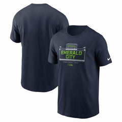 Seattle Seahawks Primetime Local Essential T-Shirt College Navy | Nike for Sale