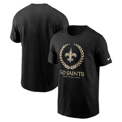 New Orleans Saints Primetime Local Essential T-Shirt Black | Nike for Sale