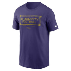 Baltimore Ravens Primetime Local Essential T-Shirt Purple | Nike for Sale