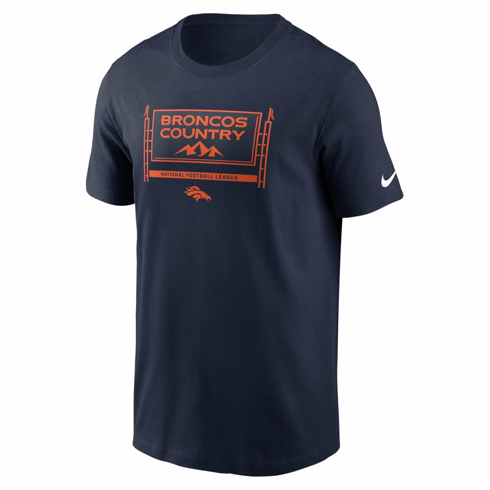 Denver Broncos Primetime Local Essential T-Shirt Navy | Nike for Sale