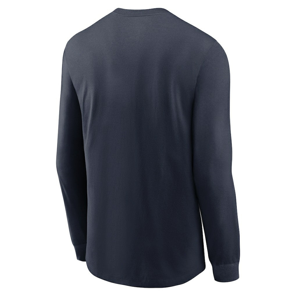 Chicago Bears Play to Win Essential Long Sleeve T-Shirt Navy | Nike for Sale