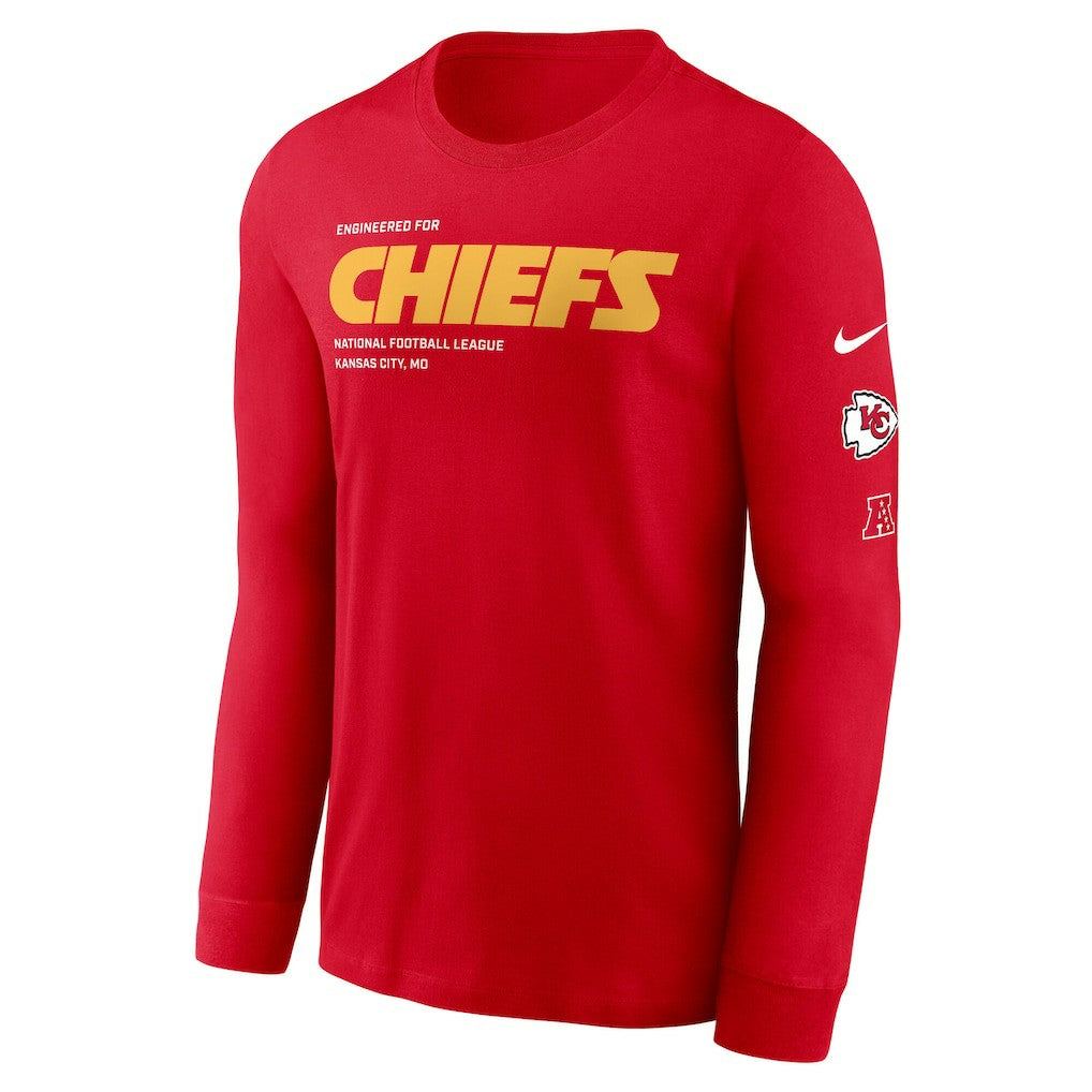 Kansas City Chiefs Play to Win Essential Long Sleeve T-Shirt Red | Nike for Sale
