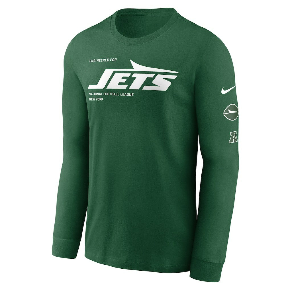New York Jets Play to Win Essential Long Sleeve T-Shirt Green | Nike for Sale