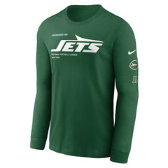 New York Jets Play to Win Essential Long Sleeve T-Shirt Green | Nike for Sale
