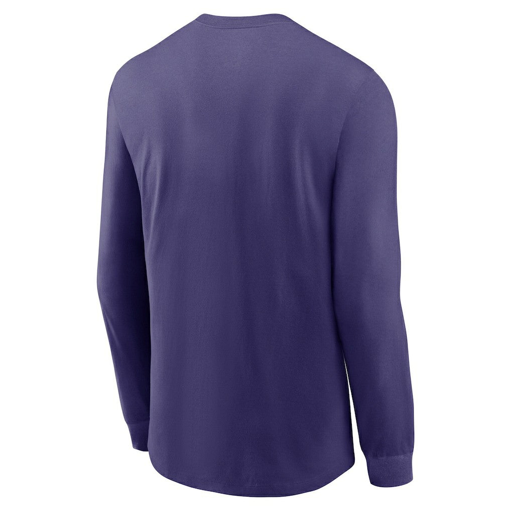 Baltimore Ravens Play to Win Essential Long Sleeve T-Shirt Purple | Nike for Sale