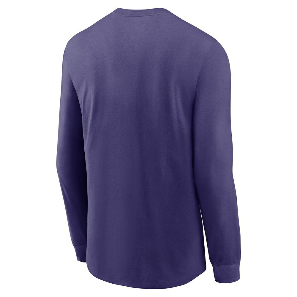 Baltimore Ravens Play to Win Essential Long Sleeve T-Shirt Purple | Nike for Sale