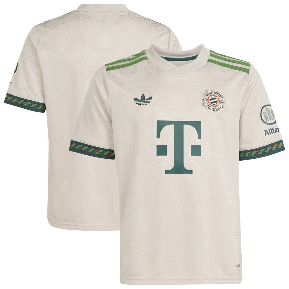 Bayern Munich Youth 2025/26 Fourth Replica Jersey Tan | Adidas discount