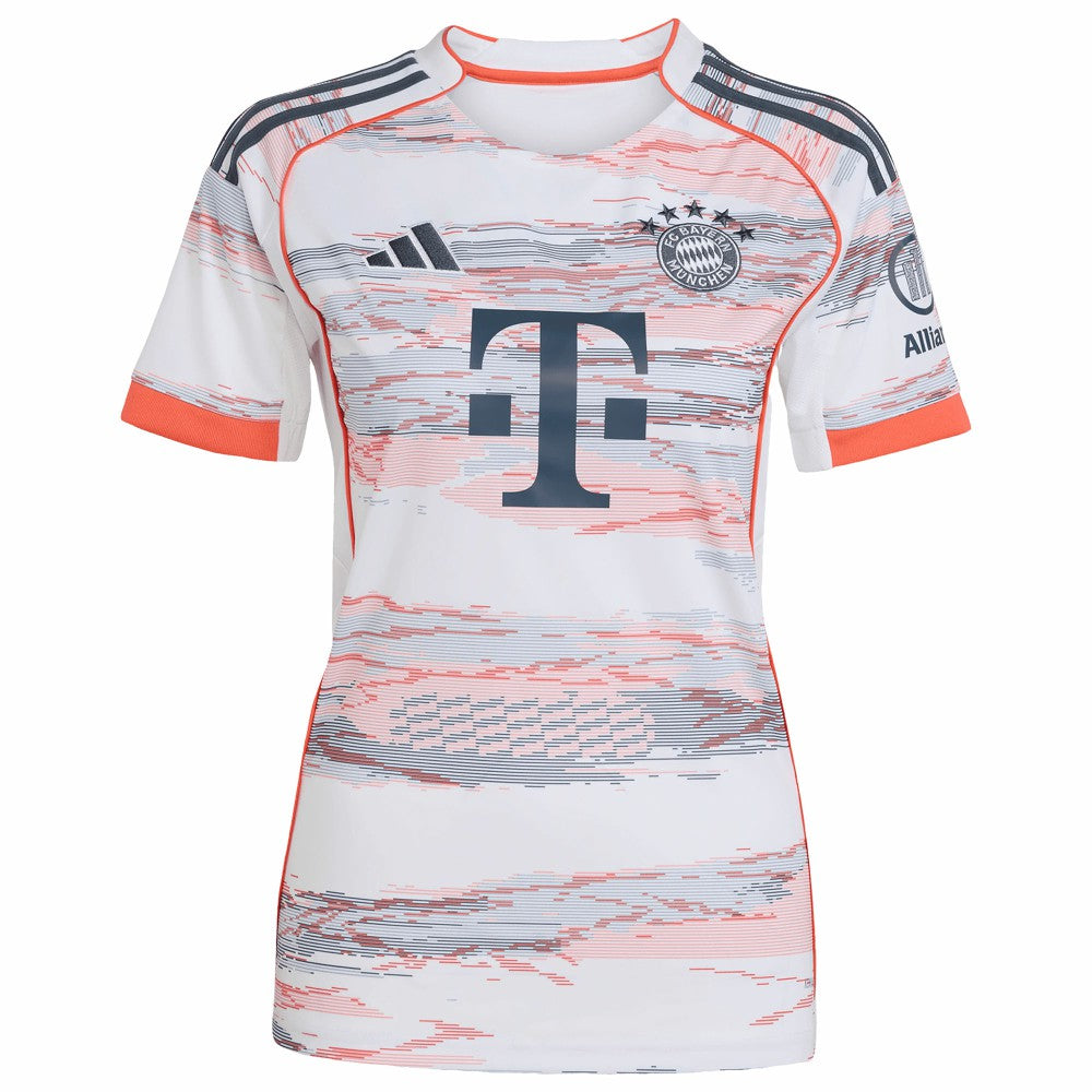 Bayern Munich Women's 2025/26 Away Replica Jersey White | Adidas