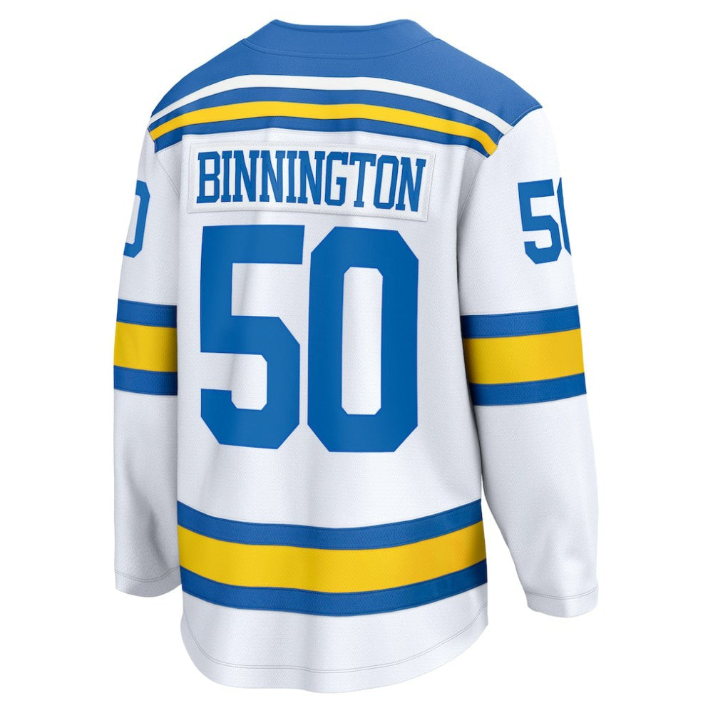 Jordan Binnington St. Louis Blues Fanatics Away Breakaway Player Jersey - White - NHL