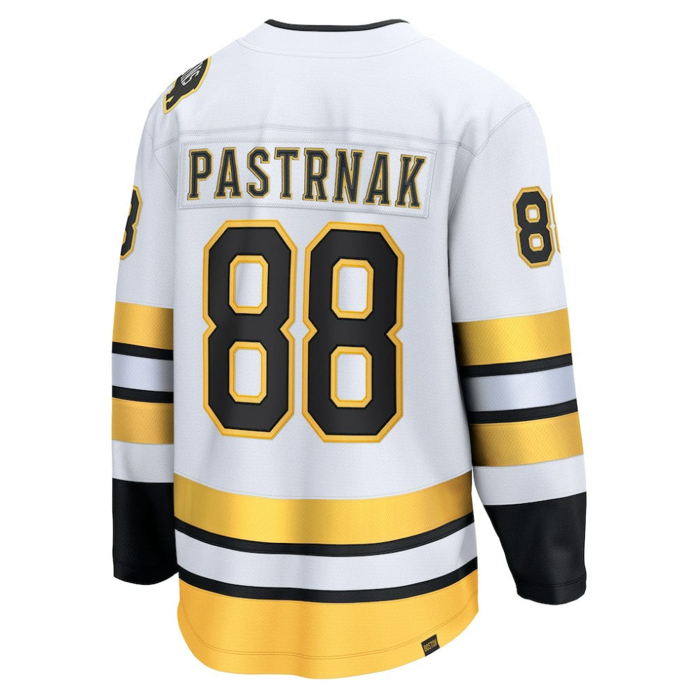 David Pastrnak Boston Bruins Fanatics Away Breakaway Player Jersey - White - NHL