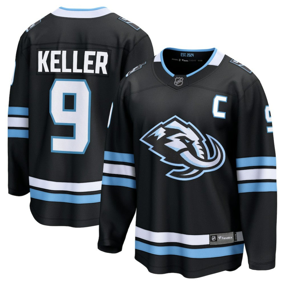 Clayton Keller Utah Mammoth Fanatics Home Breakaway Player Jersey - Black - NHL