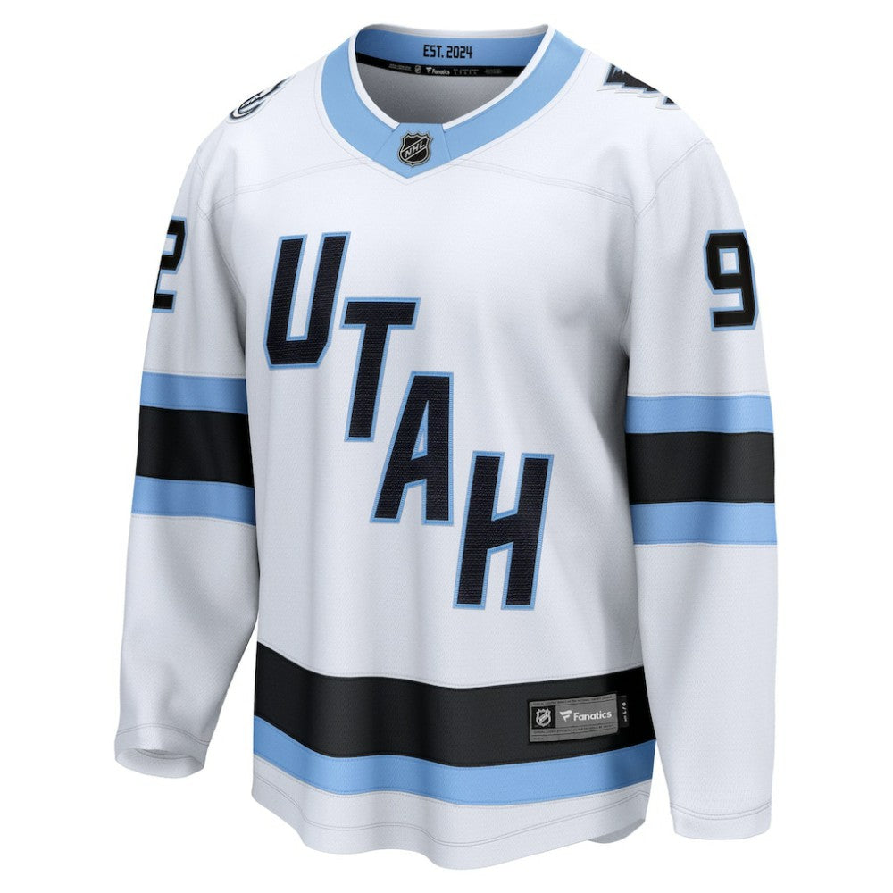 Logan Cooley Utah Mammoth Fanatics Away Breakaway Player Jersey - White - NHL